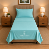 Completo Letto Singolo, MADD home tinta unita lenzuola federe Made in Italy