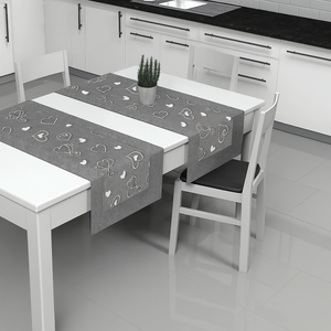 Runner striscia o tovaglietta da tavolo cotone fantasia PARIS 40x140cm cucina tavola Made in Italy 0673
