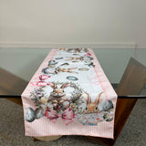 Runner striscia pasquali, EASTER BUNNY, Marta Marzotto, cotone 40cmX140cm cucina tavola Made in Italy
