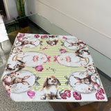 Centro tavola pasquale, Quadrato, ENSEMBLE, Marta Marzotto, 90cm X 90cm tavolo coordinato cucina