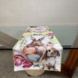 Runner striscia pasquali, ENSEMBLE, Marta Marzotto, cotone 40cmX140cm cucina tavola Made in Italy