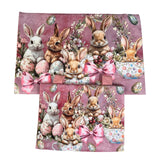 Coppia Copriforno e Coprifornelli imbottiti pasquali- EASTER BUNNY - Marta Marzotto, Made in Italy
