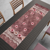 Runner striscia o tovaglietta da tavolo LAURA cotone 40cmX140cm cucina tavola Made in Italy