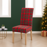 6 VESTISEDIA natalizi IRGE, fantasia Tartan, Tessuto Elastico Made in Italy, 1075