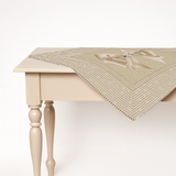 Centro quadrato fantasia BRILLANT FIOCCO - MIRA Made in Italy, stampa con brillanti