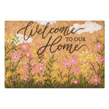 Zerbino Cocco Naturale 40x65 cm Retro Gomma Antiscivolo Tappeto Esterno Porta Entrata 0524