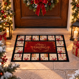 Zerbino gommato, Natalizio antiscivolo ,SOMMARUGA, tappeto, 50cm X 80cm, natale