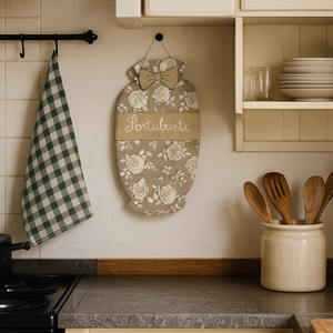 Porta Buste fantasia CLARA Vari colori coordinato cucina Made in Italy - BA Collection 0383