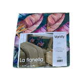 Set Completo Letto Matrimoniale in  FLANELLA - GIANT FOREST -  stampa digitale 3D Marta Marzotto + 4 federe Made in Italy