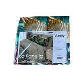 Lit simple complet et lit double 1609 09 My Princess Grey Eyes "Ferragni" Impression numérique 3D Marta Marzotto + 2 taies d'oreiller fabriquées en Italie