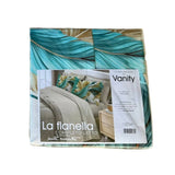 Set Completo Letto Matrimoniale in  FLANELLA - FASHIONABLE -  stampa digitale 3D Marta Marzotto + 4 federe Made in Italy