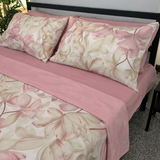 Lit simple complet et lit double 1609 09 My Princess Grey Eyes "Ferragni" Impression numérique 3D Marta Marzotto + 2 taies d'oreiller fabriquées en Italie