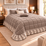 Double Velvet Quilt, hiver Marta Marzotto 350g double 100% fabriqué en Italie Brown