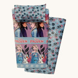 Completo Letto Singolo FROZEN, Disney 100% Cotone 1 federa + lenzuolo di sopra + sotto con angoli