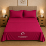 Completo Letto Matrimoniale 100% Cotone MADD home tinta unita lenzuola federe Made in Italy 0100