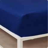 LENZUOLA SOTTO CON ANGOLI MAXI SINGOLO TINTA UNITA PURO COTONE MASTRO BIANCO IN VARI COLORI 0436