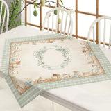 Centro Tavola Quadrato Pasqua ELEGANCE 90X90 IRGE home coordinato Pasqua cucina