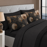 Set Completo Letto Matrimoniale - GREEN STYLE - in POLICOTONE stampa digitale 3D Marta Marzotto + 4 federe Made in Italy