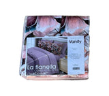 Lit simple complet et lit double 1609 09 My Princess Grey Eyes "Ferragni" Impression numérique 3D Marta Marzotto + 2 taies d'oreiller fabriquées en Italie