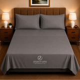 Completo Letto Matrimoniale 100% Cotone MADD home tinta unita lenzuola federe Made in Italy 0100