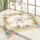 Centro Tavola Quadrato Pasqua PASWOOD 90X90 IRGE home coordinato Pasqua cucina