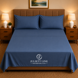 Completo Letto Matrimoniale 100% Cotone MADD home tinta unita lenzuola federe Made in Italy 0100