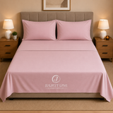 Completo Letto Matrimoniale 100% Cotone MADD home tinta unita lenzuola federe Made in Italy 0100