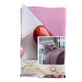 Completo Letto Singolo Stampa Digitale 3D MY LOVE Marta Marzotto + 2 Federe Made In Italy