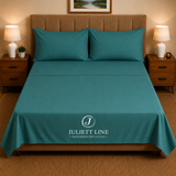 Completo Letto Matrimoniale 100% Cotone MADD home tinta unita lenzuola federe Made in Italy 0100