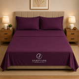 Completo Letto Matrimoniale 100% Cotone MADD home tinta unita lenzuola federe Made in Italy 0100