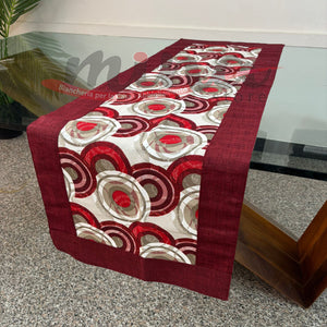 Runner striscia o tovaglietta da tavolo NOEMI cotone 40cmX140cm cucina tavola Made in Italy, 1442