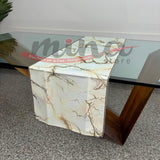 Runner striscia o tovaglietta da tavolo MARBLE DESIGN cotone 40cmX140cm cucina tavola Made in Italy