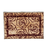 85x125 Tapis de caméra Marta Marzotto Versace Style Rose Wet Impression 3D Coton Divers Fantasmes Velouche Effet Fabriqué en Italie