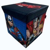 Pouf contenitore Vari personaggi Disney o Marvel, AVENGERS, in stoffa Contenitore cubo salvaspazio 30cmx30cmx30cm 0921