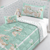 Trapunta per culla con paracolpi, SWEET DREAMS, Marta Marzotto, vari colori, 130cm × 160cm Made in italy