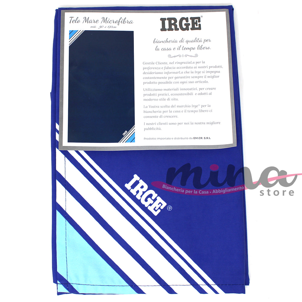 Telo mare IRGE in microfibra 170cm X 90cm estate 2023 tinta unita – MINA  Store
