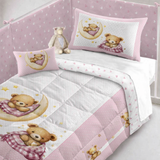 Trapunta per culla con paracolpi, TIME TO SLEEP, Marta Marzotto, vari colori, 130cm × 160cm Made in italy