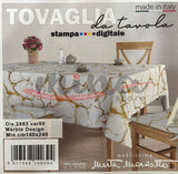 Tovaglia x6 o x12 MARBLE DESIGN - fantasia marmo Marta Marzotto, Made in Italy vari colori, tovaglia, copritavolo