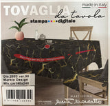 Tovaglia x6 o x12 MARBLE DESIGN - fantasia marmo Marta Marzotto, Made in Italy vari colori, tovaglia, copritavolo