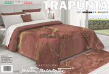 Trapunta invernale Marta Marzotto MARBLE DESIGN Bordeaux 320gr Matrimoniale 100% Made in Italy Stampa Digitale 3D Qualità Premium, effetto marmo, 1397