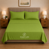 Completo Letto Matrimoniale 100% Cotone MADD home tinta unita lenzuola federe Made in Italy 0100