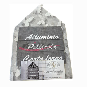 Porta rotoli fantasia BUTTERFLY Made in Italy coordinato cucina - BA Collection