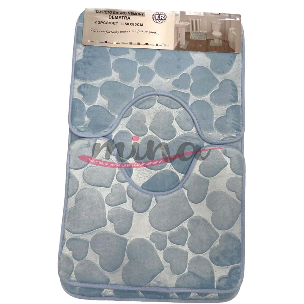 Tappeto Bagno LOVE A Cuore - Cotone Assorbente Antiscivolo Per Bagno Moderno - Foto 9