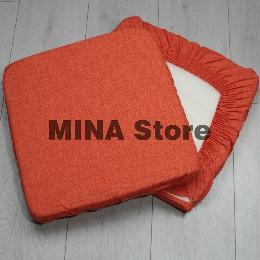 Set 6 Cuscini Sedia Coprisedia Imbottiti Vesto Molla Loneta con Elastico Tinta Unita (40x40)- ROSSO Set 6 Cuscini Sedia Coprisedia Imbottiti Vesto Molla Loneta con Elastico Tinta Unita (40x40)- ROSSO